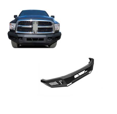 Armour Heavy Duty Front Bumper-Matte Black-2010-2018 Dodge Ram 2500/2010-2018 Ram 3500|Black Horse Off Road