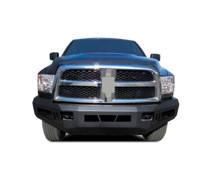 Black Horse Off Road - Armour Heavy Duty Front Bumper-Matte Black-2010-2018 Dodge Ram 2500/2010-2018 Ram 3500|Black Horse Off Road - Image 3