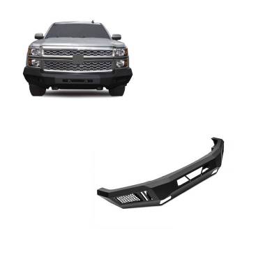 Black Horse Off Road - Armour Heavy Duty Front Bumper-Matte Black-2014-2015 Chevrolet Silverado 1500|Black Horse Off Road - Image 2