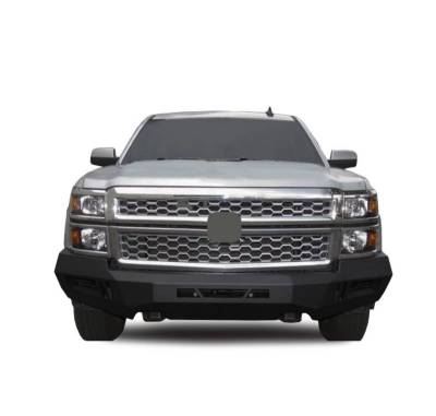Black Horse Off Road - Armour Heavy Duty Front Bumper-Matte Black-2014-2015 Chevrolet Silverado 1500|Black Horse Off Road - Image 4