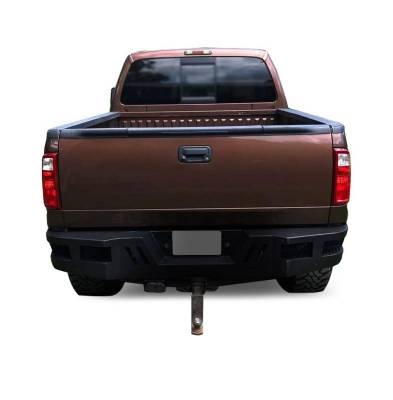 Black Horse Off Road - Armour Super Heavy Duty Rear Bumper-Matte Black-1999-2016 Ford F-250/F-350 Super Duty|Black Horse Off Road - Image 5