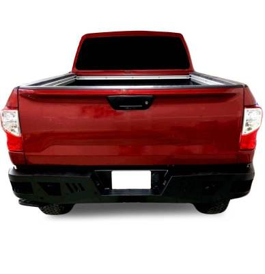 Black Horse Off Road - Armour Heavy Duty Rear Bumper-Matte Black-2016-2024 Nissan Titan XD|Black Horse Off Road - Image 11