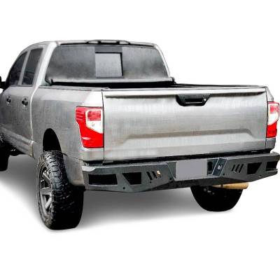 Black Horse Off Road - Armour Heavy Duty Rear Bumper-Matte Black-2016-2024 Nissan Titan XD|Black Horse Off Road - Image 10