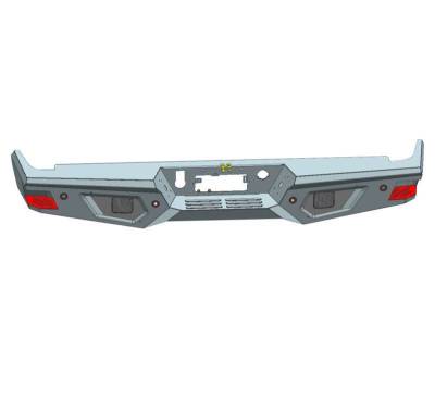 Black Horse Off Road - Armour Super Heavy Duty Rear Bumper-Matte Black-2019-2024 Ram 1500 |Black Horse Off Road - Image 10