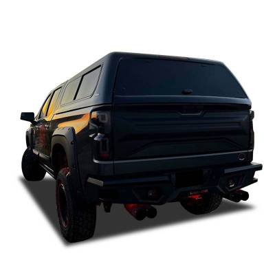 Black Horse Off Road - Armour Super Heavy Duty Rear Bumper-Matte Black-2019-2026 Chevrolet Silverado 1500/2020-2026 Chevrolet Silverado 2500-3500  |Black Horse Off Road - Image 3