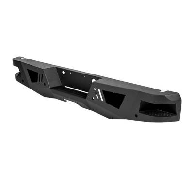Black Horse Off Road - Armour Super Heavy Duty Rear Bumper-Matte Black-2019-2026 Chevrolet Silverado 1500/2020-2026 Chevrolet Silverado 2500-3500  |Black Horse Off Road - Image 11