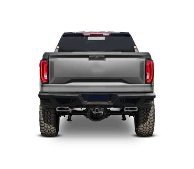 Black Horse Off Road - Armour Super Heavy Duty Rear Bumper-Matte Black-2019-2026 Chevrolet Silverado 1500/2020-2026 Chevrolet Silverado 2500-3500  |Black Horse Off Road - Image 5