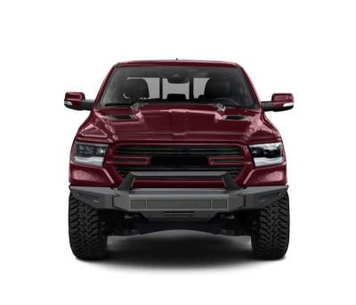 Black Horse Off Road - Armour II Heavy Duty Modular Front Bumper-Matte Black-2019-2024 Ram 1500|Black Horse Off Road - Image 15