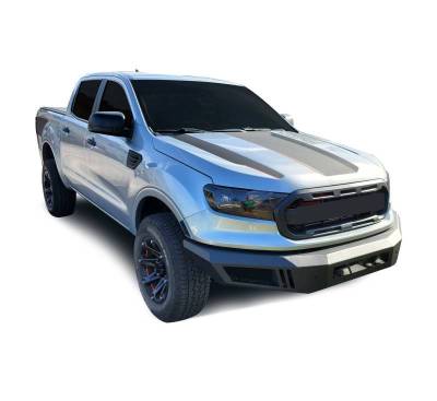 Black Horse Off Road - Armour Heavy Duty Front Bumper-Matte Black-2019-2023 Ford Ranger|Black Horse Off Road - Image 4