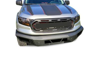 Black Horse Off Road - Armour Heavy Duty Front Bumper-Matte Black-2019-2023 Ford Ranger|Black Horse Off Road - Image 8