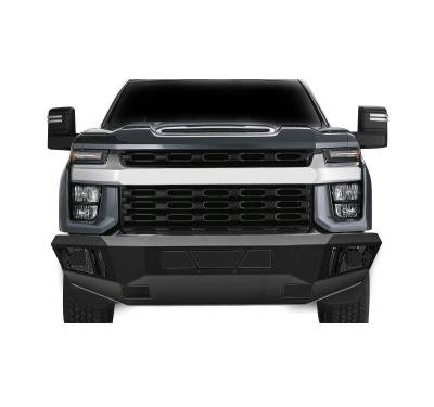 Black Horse Off Road - Armour Heavy Duty Front Bumper-Matte Black-2020-2023 Chevrolet Silverado 2500 HD/3500 HD|Black Horse Off Road - Image 7