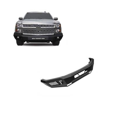 Black Horse Off Road - Armour Heavy Duty Front Bumper Kit-Matte Black-2014-2015 Chevrolet Silverado 1500|Black Horse Off Road - Image 2