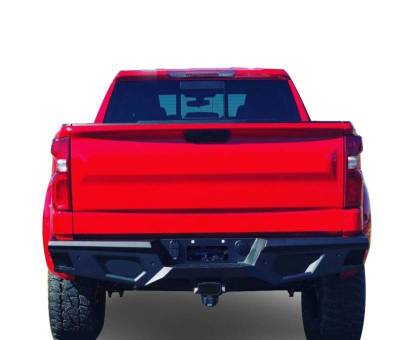 Black Horse Off Road - Armour Heavy Duty Rear Bumper-Matte Black-2019-2026 Chevrolet Silverado- Sierra 1500/2020-2026 Chevrolet Silverado 2500-3500|Black Horse Off Road - Image 5
