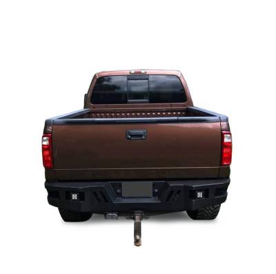 Black Horse Off Road - Armour Super Heavy Duty Rear Bumper-Matte Black-1999-2016 Ford F-250 Super Duty/F-350 Super Duty|Black Horse Off Road - Image 4
