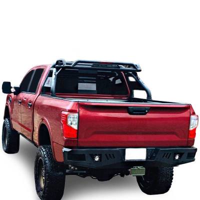 Black Horse Off Road - Armour Heavy Duty Rear Bumper Kit-Matte Black-2016-2024 Nissan Titan XD|Black Horse Off Road - Image 12