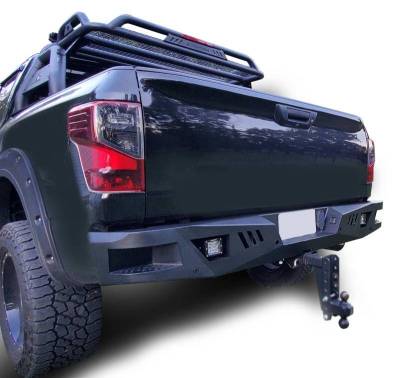 Black Horse Off Road - Armour Heavy Duty Rear Bumper Kit-Matte Black-2016-2024 Nissan Titan XD|Black Horse Off Road - Image 15