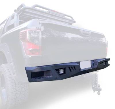 Black Horse Off Road - Armour Heavy Duty Rear Bumper Kit-Matte Black-2016-2024 Nissan Titan XD|Black Horse Off Road - Image 19