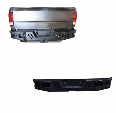 Armour Super Heavy Duty Rear Bumper-Matte Black-2010-2026 Ram 2500-3500|Black Horse Off Road