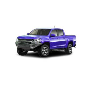 Black Horse Off Road - Armour II Heavy Duty Front Bumper-Matte Black-2015-2020 Chevrolet Colorado|Black Horse Off Road - Image 13
