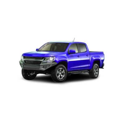 Black Horse Off Road - Armour II Heavy Duty Front Bumper-Bumper Only-Matte Black-2015-2020 Chevrolet Colorado|Black Horse Off Road - Image 5