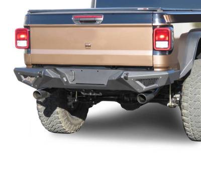 Black Horse Off Road - Armour Heavy Duty Rear Bumper-Matte Black-2020-2026 Jeep Gladiator|Black Horse Off Road - Image 4