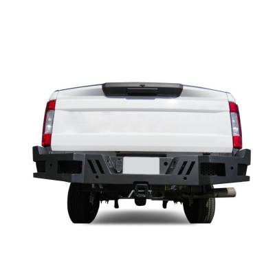 Black Horse Off Road - Armour Super Heavy Duty Rear Bumper-Matte Black-2017-2024 Ford F-250/F-350 Super Duty|Black Horse Off Road - Image 4
