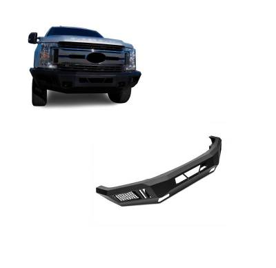 Armour Heavy Duty Front Bumper-Matte Black-2017-2022 Ford F-250/Ford F-350 Super Duty|Black Horse Off Road