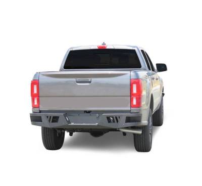 Black Horse Off Road - Armour Heavy Duty Rear Bumper-Matte Black-2019-2023 Ford Ranger|Black Horse Off Road - Image 3