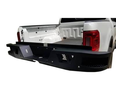Black Horse Off Road - Armour Heavy Duty Rear Bumper-Matte Black-2019-2023 Ford Ranger|Black Horse Off Road - Image 9