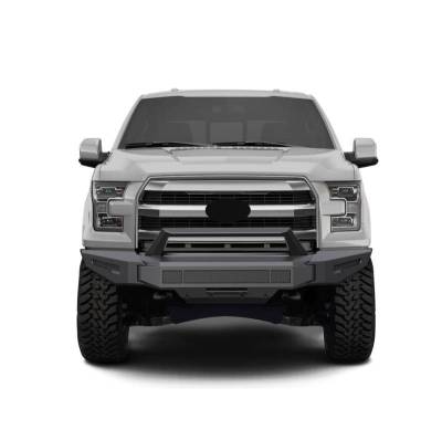 Black Horse Off Road - Armour II Heavy Duty Modular Front Bumper-Matte Black-2015-2017 Ford F-150|Black Horse Off Road - Image 17
