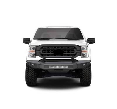 Black Horse Off Road - Armour II Heavy Duty Modular Front Bumper Kit-Matte Black-2021-2023 Ford F-150|Black Horse Off Road - Image 5