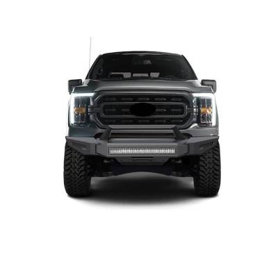 Black Horse Off Road - Armour II Heavy Duty Modular Front Bumper Kit-Matte Black-2021-2023 Ford F-150|Black Horse Off Road - Image 5