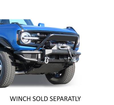 Black Horse Off Road - Armour Tubular Heavy Duty Front Bumper-Matte Black-2021-2026 Ford Bronco|Black Horse Off Road - Image 4