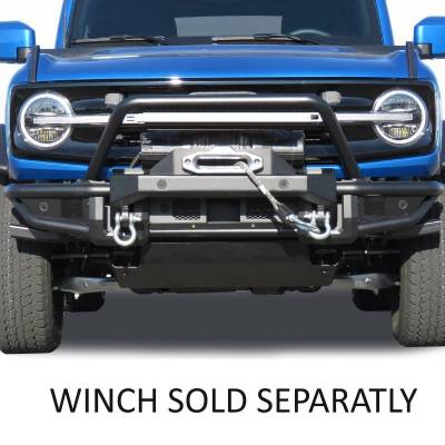 Black Horse Off Road - Armour Tubular Heavy Duty Front Bumper-Matte Black-2021-2026 Ford Bronco|Black Horse Off Road - Image 6