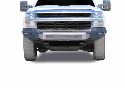 Black Horse Off Road - Armour II Heavy Duty Modular Front Bumper-Bumper Only-Matte Black-2015-2019 Chevrolet Silverado 2500 HD/3500 HD|Black Horse Off Road - Image 5