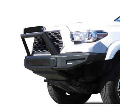 Black Horse Off Road - Armour II Heavy Duty Modular Front Bumper-Matte Black-2016-2023 Toyota Tacoma|Black Horse Off Road - Image 8