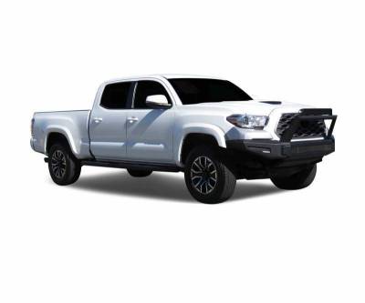 Black Horse Off Road - Armour II Heavy Duty Modular Front Bumper-Matte Black-2016-2023 Toyota Tacoma|Black Horse Off Road - Image 10