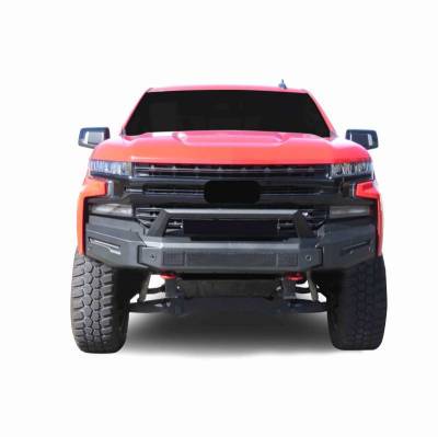 Black Horse Off Road - Armour II Heavy Duty Modular Front Bumper-Matte Black-2019-2021 Chevrolet Silverado 1500|Black Horse Off Road - Image 3