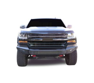Black Horse Off Road - Armour II Heavy Duty Modular Front Bumper-Bumper Only-Matte Black-2016-2018 Chevrolet Silverado 1500/2019-2019 Chevrolet Silverado 1500 LD|Black Horse Off Road - Image 4