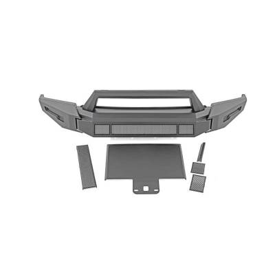 Black Horse Off Road - Armour II Heavy Duty Modular Front Bumper-Matte Black-2016-2018 Chevrolet Silverado 1500/2019-2019 Chevrolet Silverado 1500 LD|Black Horse Off Road - Image 19