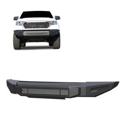 Armour II Heavy Duty Modular Front Bumper-Bumper Only-Matte Black-2019-2023 Ford Ranger|Black Horse Off Road