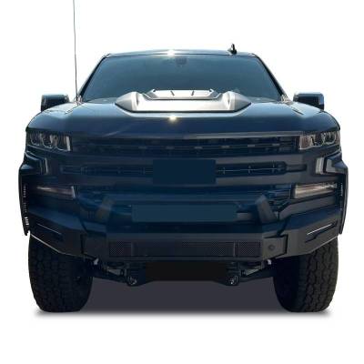 Black Horse Off Road - Armour II Heavy Duty Modular Front Bumper-Matte Black-2022-2026 Chevrolet Silverado 1500|Black Horse Off Road - Image 7