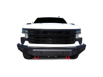 Black Horse Off Road - Armour II Heavy Duty Modular Front Bumper-Bumper Only-Matte Black-2022-2026 Chevrolet Silverado 1500|Black Horse Off Road - Image 3