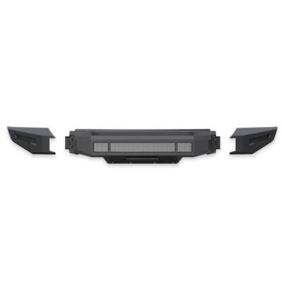 Black Horse Off Road - Armour II Heavy Duty Modular Front Bumper-Bumper Only-Matte Black-2021-2023 Ford F-150 |Black Horse Off Road - Image 15