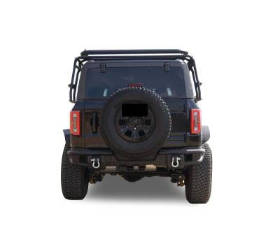 Black Horse Off Road - Armour Tubular Heavy Duty Rear Bumper-Matte Black-2021-2026 Ford Bronco|Black Horse Off Road - Image 4