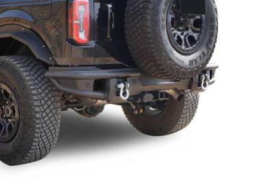Black Horse Off Road - Armour Tubular Heavy Duty Rear Bumper-Matte Black-2021-2026 Ford Bronco|Black Horse Off Road - Image 8