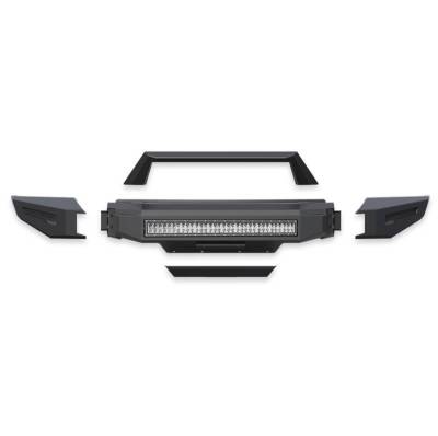 Black Horse Off Road - Armour II Heavy Duty Modular Front Bumper Kit-Matte Black-2019-2021 Chevrolet Silverado 1500|Black Horse Off Road - Image 9