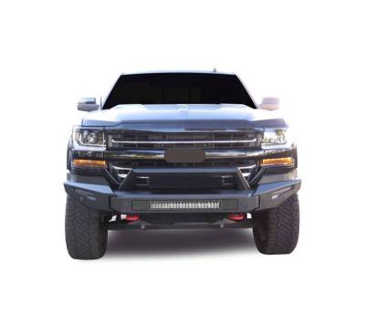Black Horse Off Road - Armour II Heavy Duty Modular Front Bumper Kit-Matte Black-2016-2018 Chevrolet Silverado 1500/2019-2019 Chevrolet Silverado 1500 LD|Black Horse Off Road - Image 5