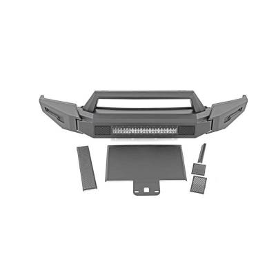 Black Horse Off Road - Armour II Heavy Duty Modular Front Bumper Kit-Matte Black-2016-2018 Chevrolet Silverado 1500/2019-2019 Chevrolet Silverado 1500 LD|Black Horse Off Road - Image 11