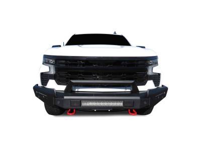 Black Horse Off Road - Armour II Heavy Duty Modular Front Bumper Kit-Matte Black-2022-2026 Chevrolet Silverado 1500|Black Horse Off Road - Image 3